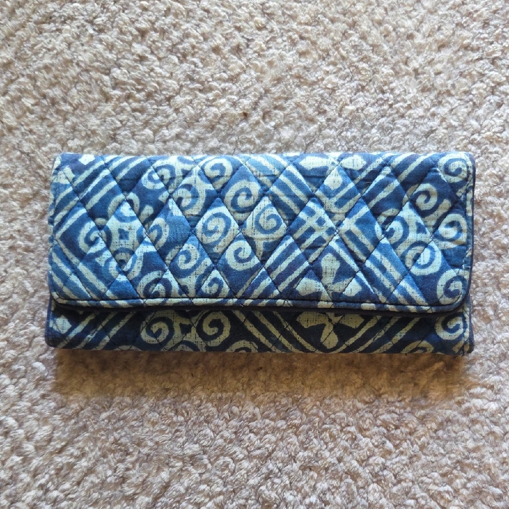 Blue Patterned Women's Clutch